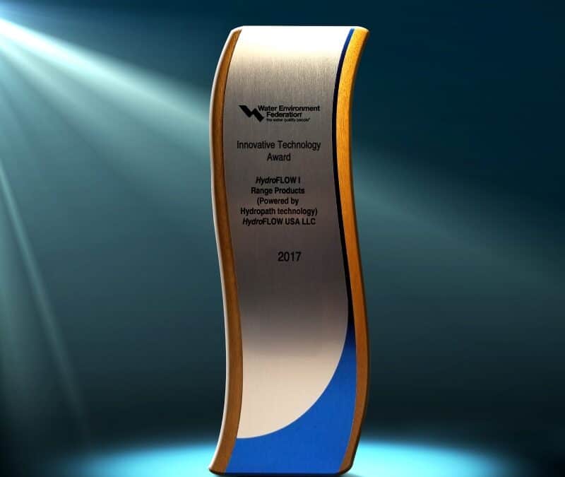 Hydropath Wins Sewage Treatment Award (WEF) 2017