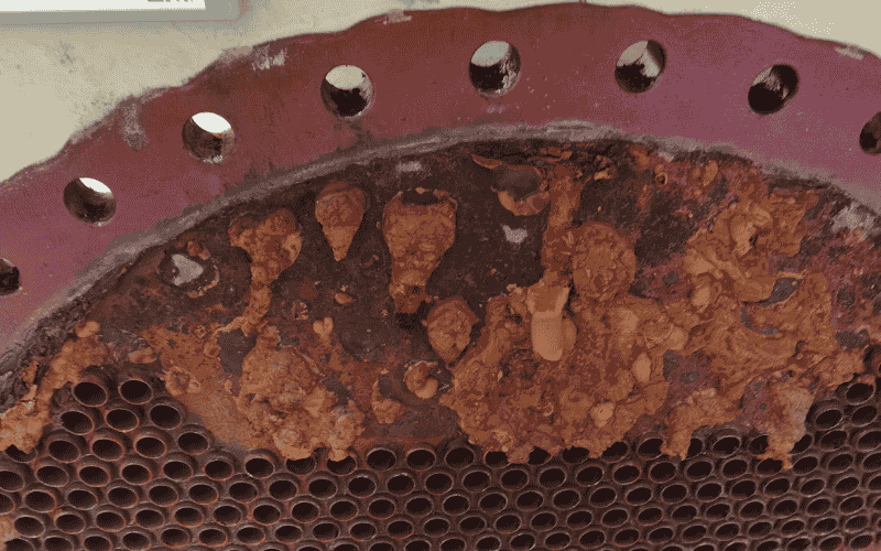 Severe corrosion and fouling in heat exchanger reducing efficiency The Science Behind HydroFLOW®: Award-Winning Water Treatment Technology