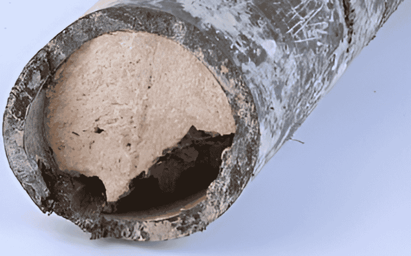 limescale clogging the pipe The Science Behind HydroFLOW®: Award-Winning Water Treatment Technology