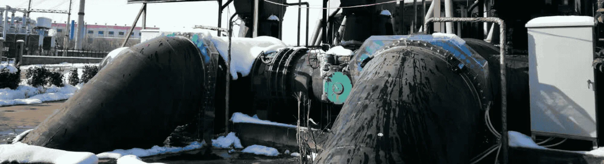 Inland power plant in China with HydroFLOW units fitted to the steam-condenser cooling line