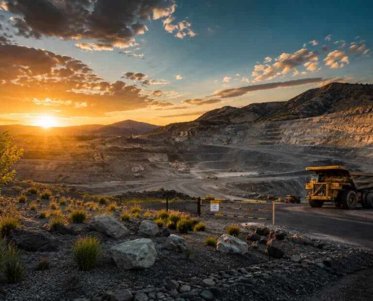 Copper mine at sunset – pipeline scale case study, Chile