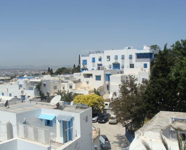 Rooftop boilers on white buildings – domestic boiler limescale case study, Tunisia