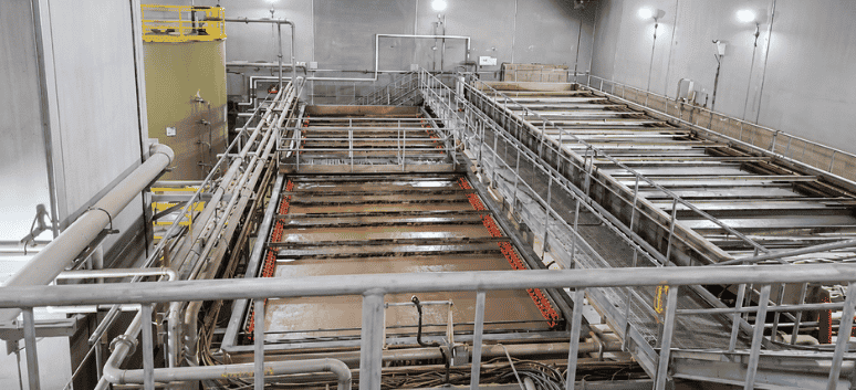 Maple Leaf Foods DAF (dissolved air flotation) plant, Hamilton, Canada — HydroFLOW cut ferric chloride dosing by 50%