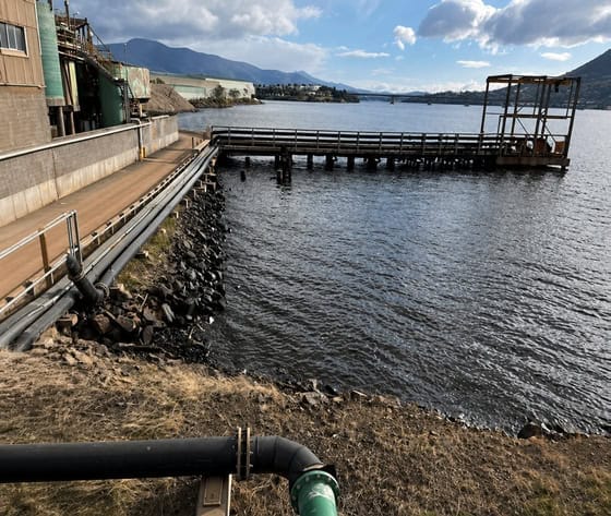 Seawater intake strainer at a zinc smelting operation, Hobart, Tasmania